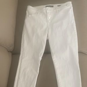 Abercrombie & Fitch white denim jeans